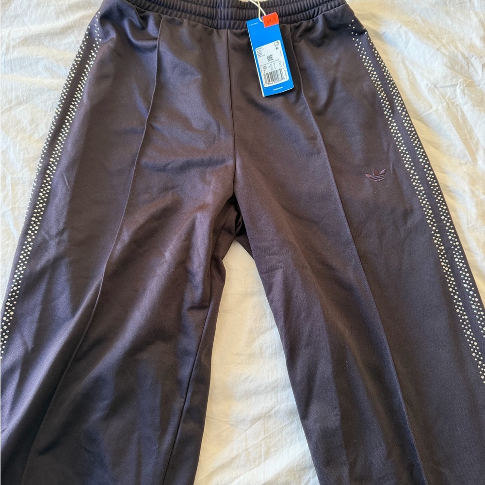 adidas Dark Gray Joggers with Side Detailing